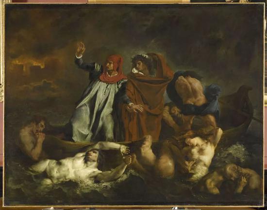 德拉克罗瓦, 《但丁的渡舟》(la barque de dante),1822